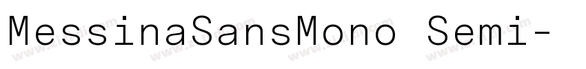 MessinaSansMono Semi字体转换